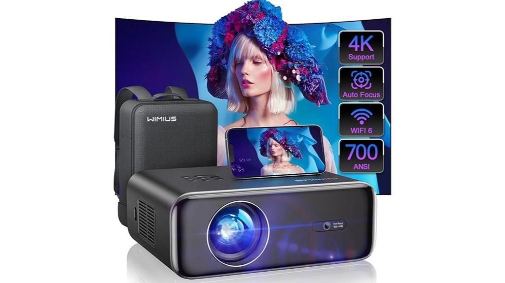 auto focus 4k projector wifi