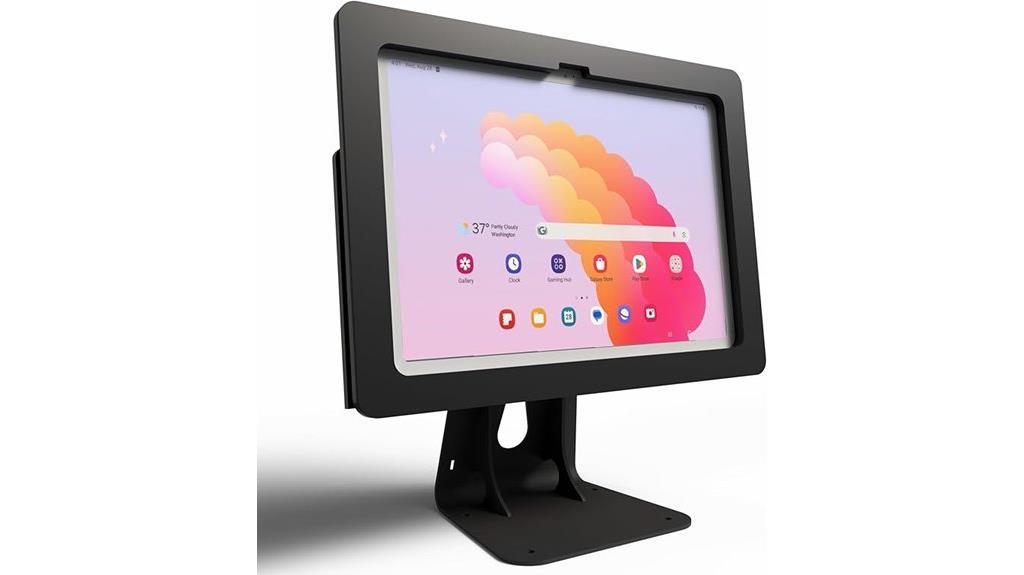 black anti theft acrylic case