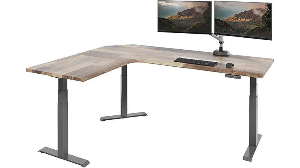 comfortedge l shape electric desk