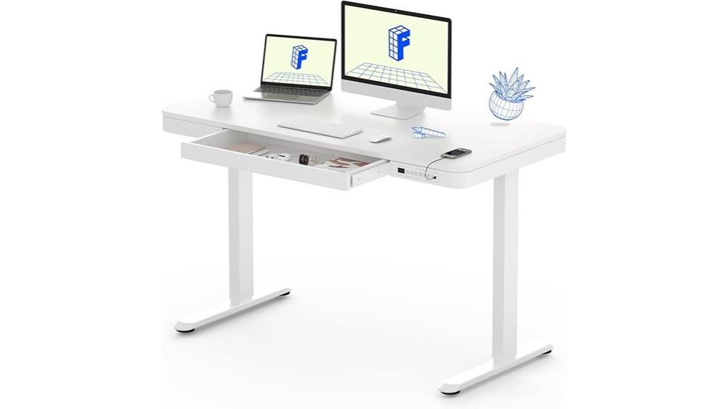 electric standing desk drawers