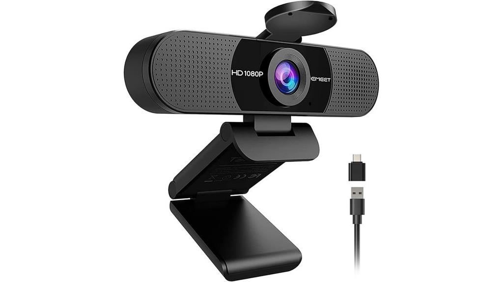 emeet 1080p webcam microphone