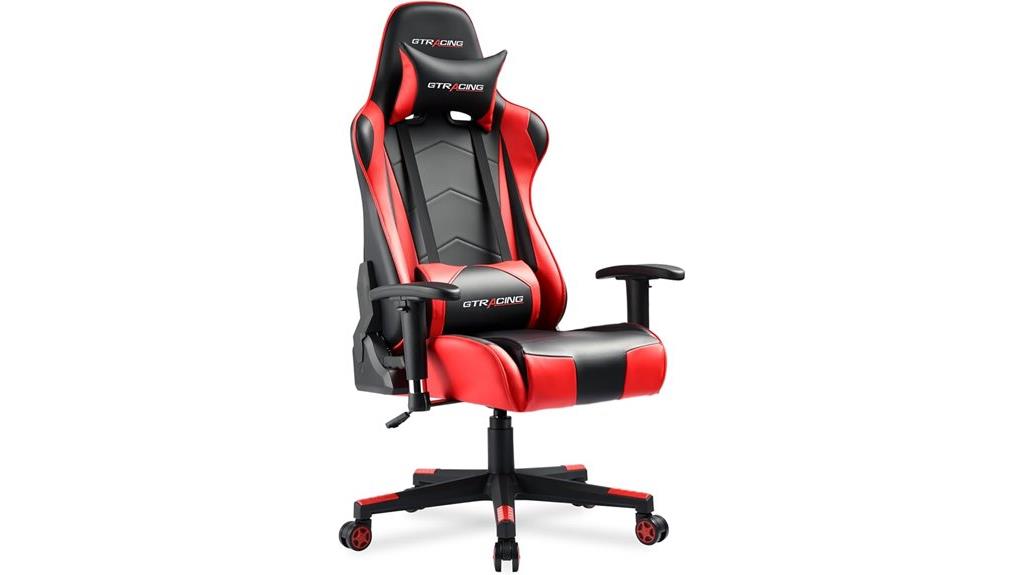 red adjustable gtracing gaming