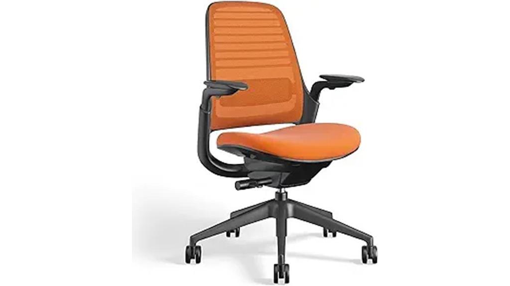 steelcase series 1 tangerine