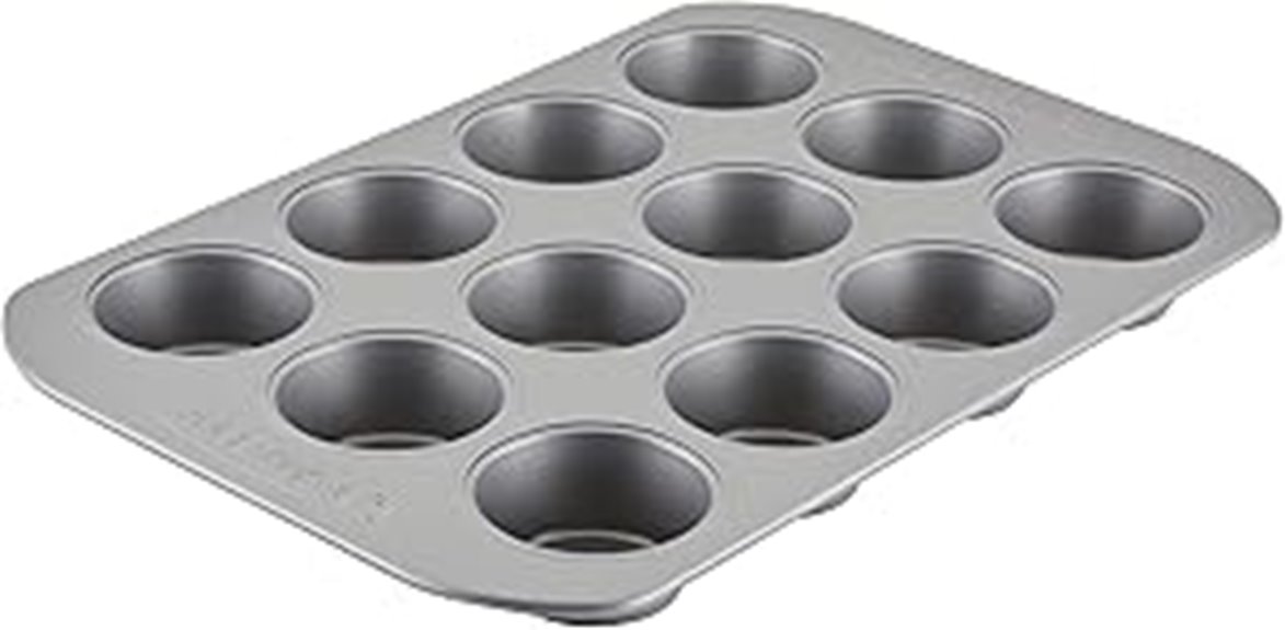 12 cup nonstick muffin bakeware