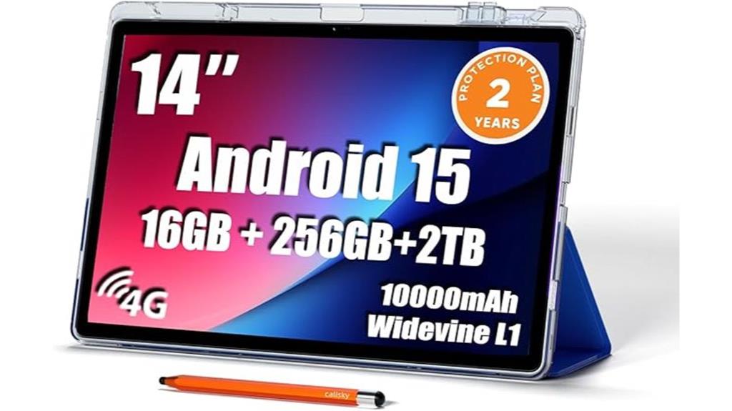 14 inch android tablet bundle