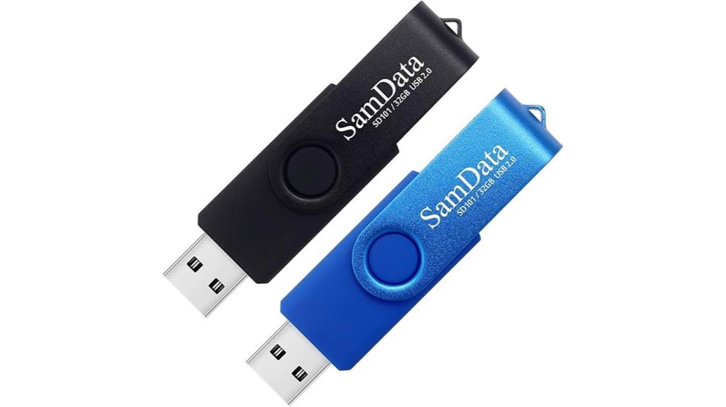 32gb usb flash drives 2 pack