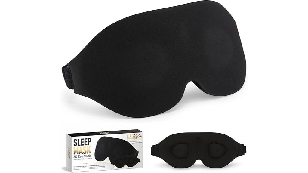 3d contoured sleep mask