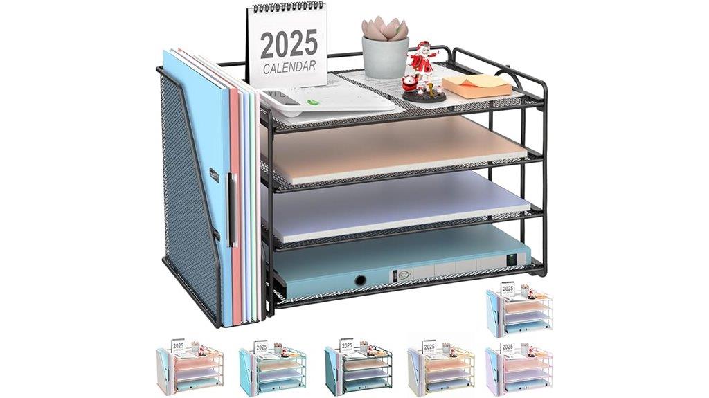 4 tier paper storage organization