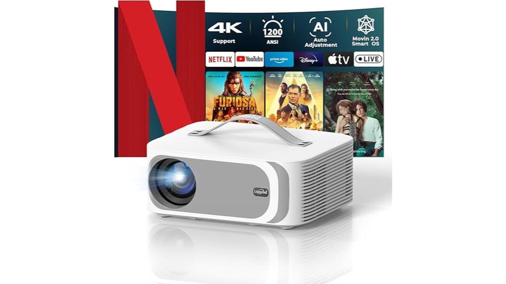 4k smart wifi projector