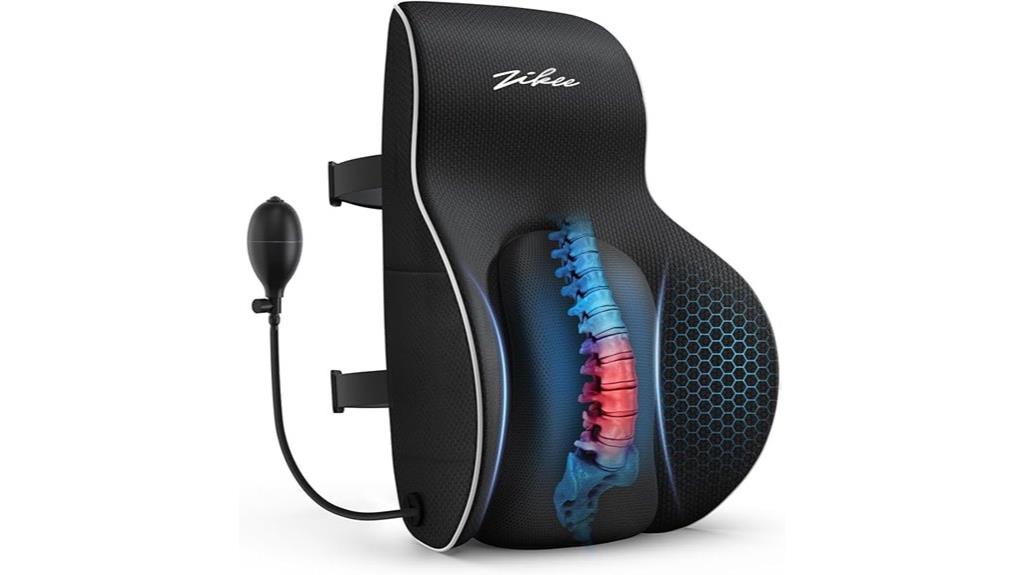 adjustable airbag lumbar support pillow