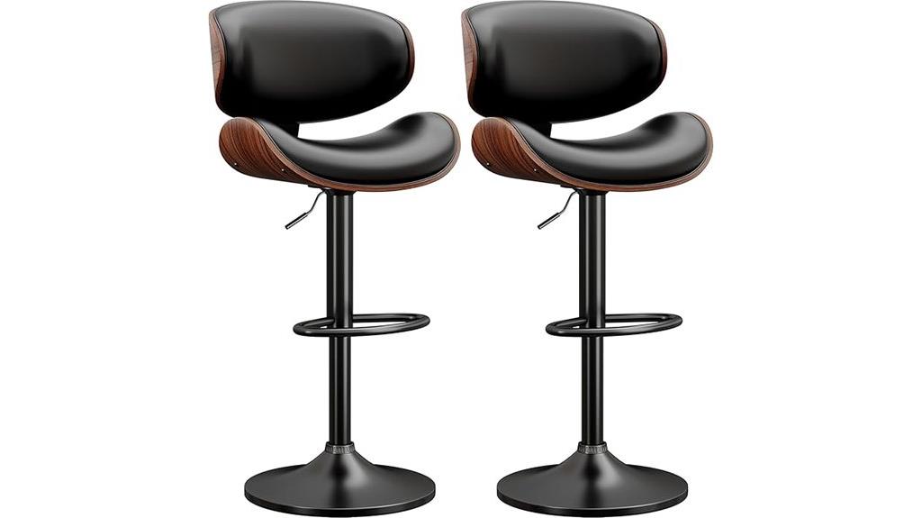 adjustable bentwood swivel bar stools