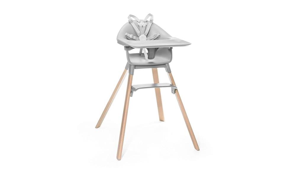 adjustable cloud grey highchair
