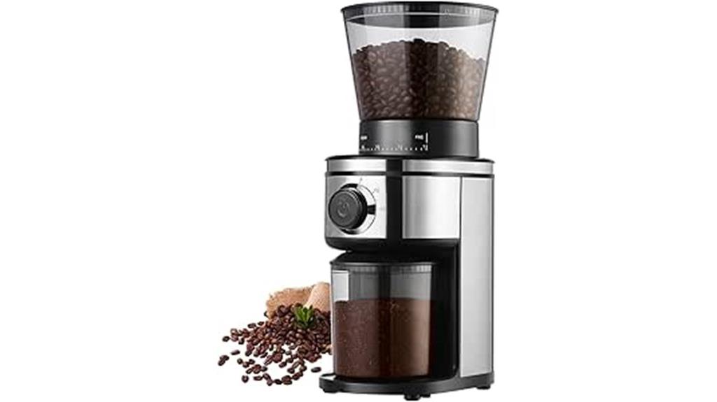 adjustable coffee bean grinder