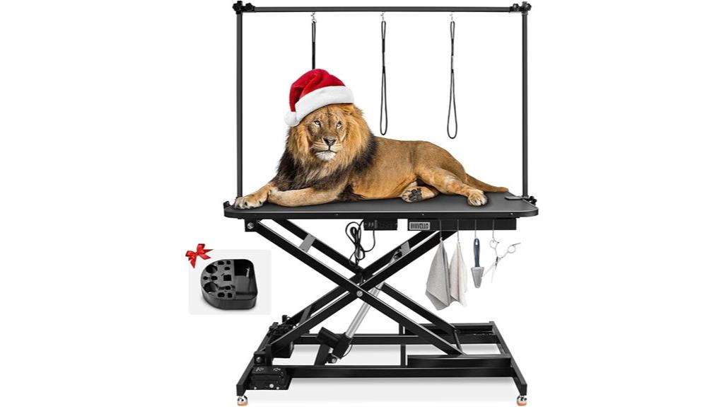adjustable electric dog grooming table
