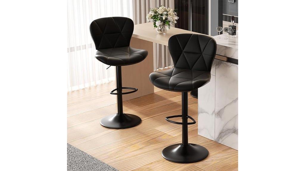 adjustable modern bar stools with back