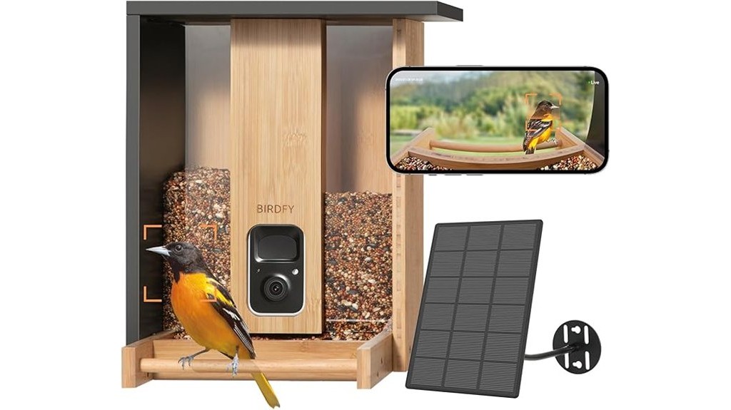 ai powered solar bird feeder