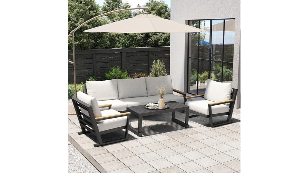 aluminum patio furniture set