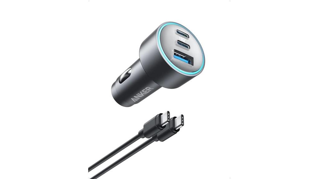 anker 3 port 67w car charger
