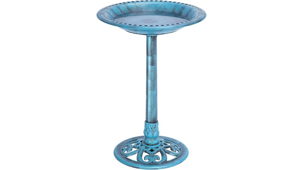 antique garden bird bath