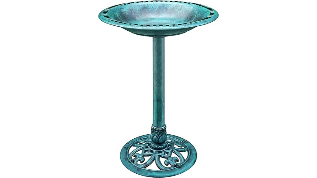 antique outdoor garden bird bath