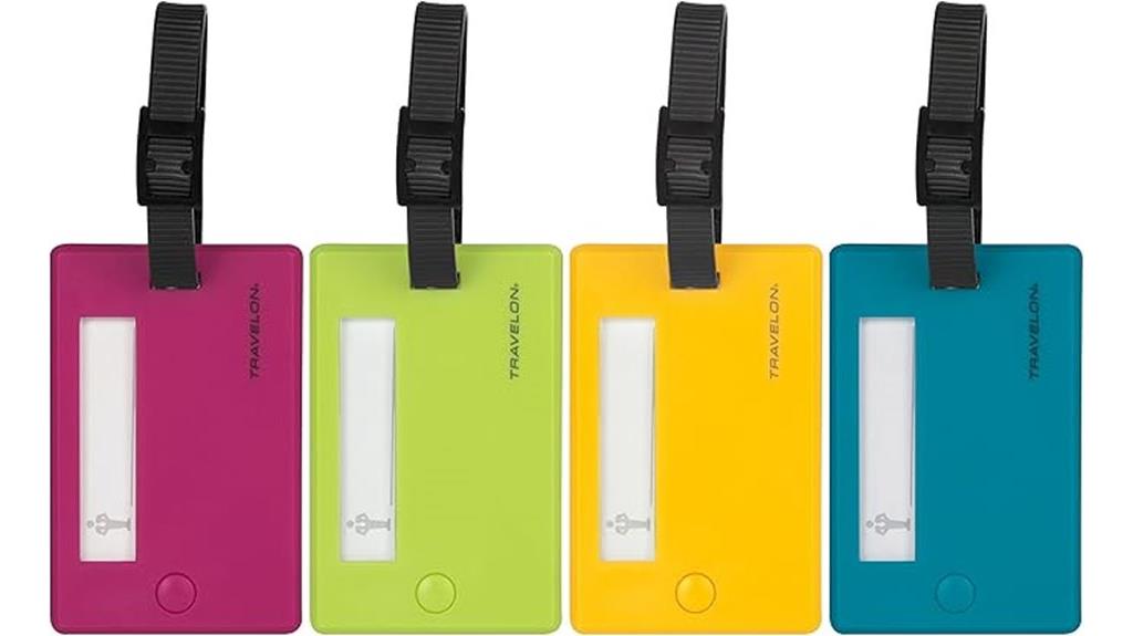 assorted color luggage identification tags