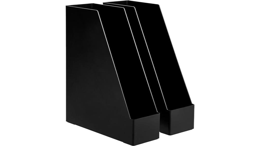 black plastic desk organizers