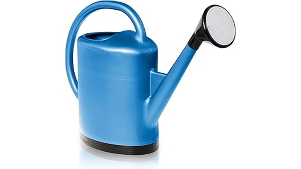 blue 3 gallon watering can