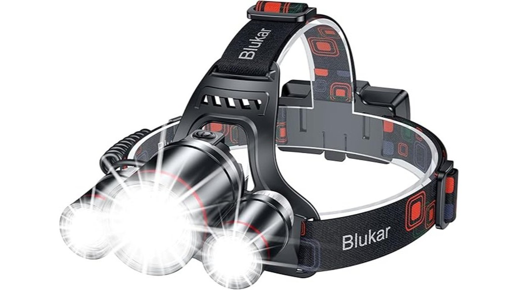 bright led rechargeable outdoor headlamp