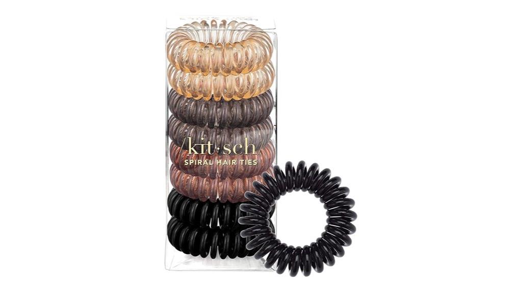 brunette spiral hair accessories