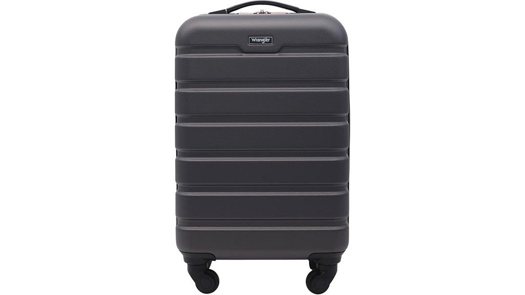 charcoal carry on hardside spinner luggage