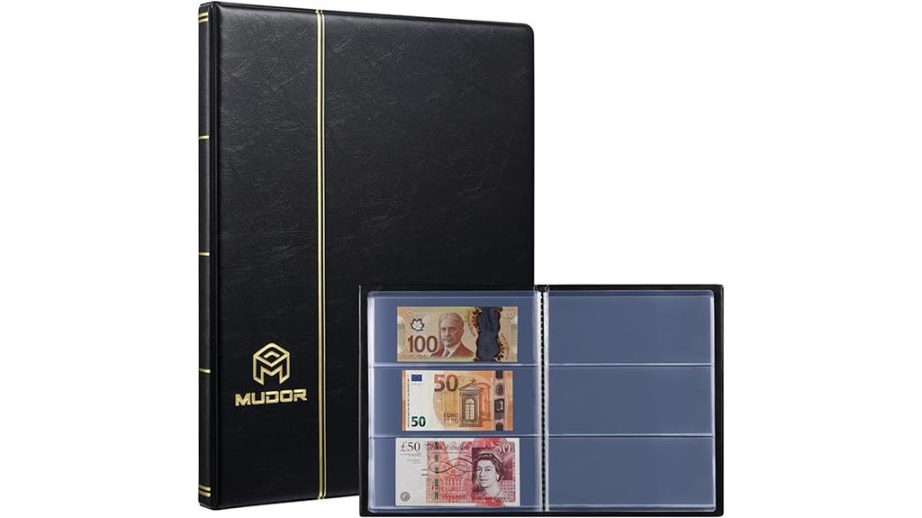 clear currency collector album