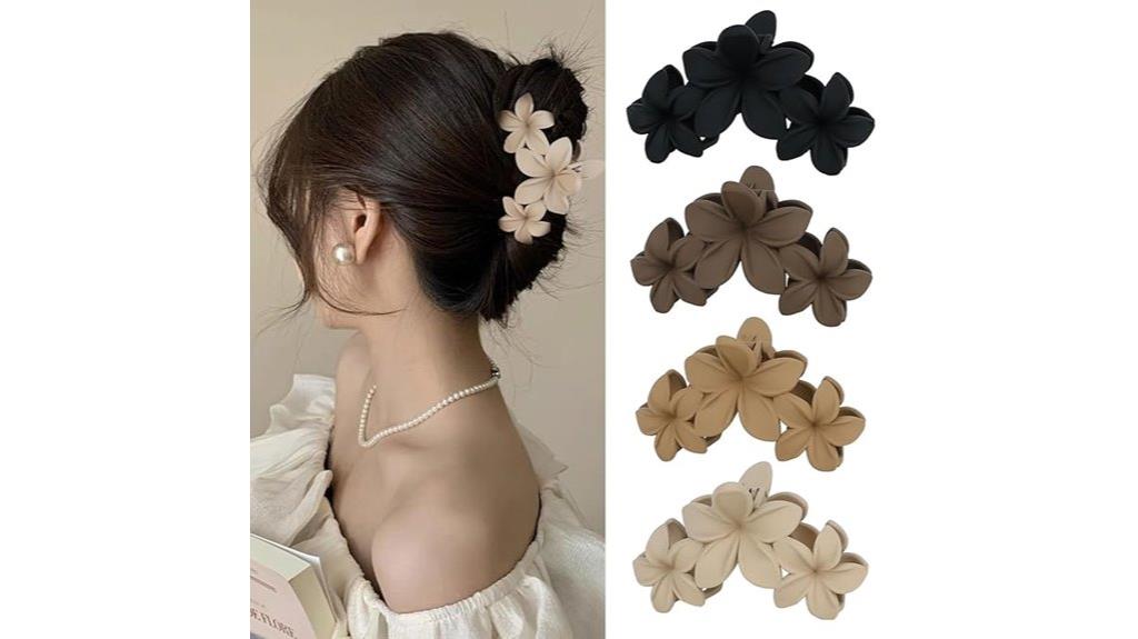 colorful hawaiian floral hair accessories