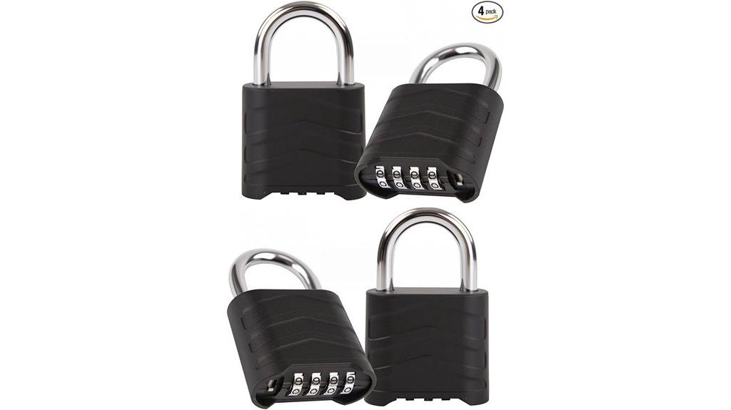 combination padlock set multipurpose security