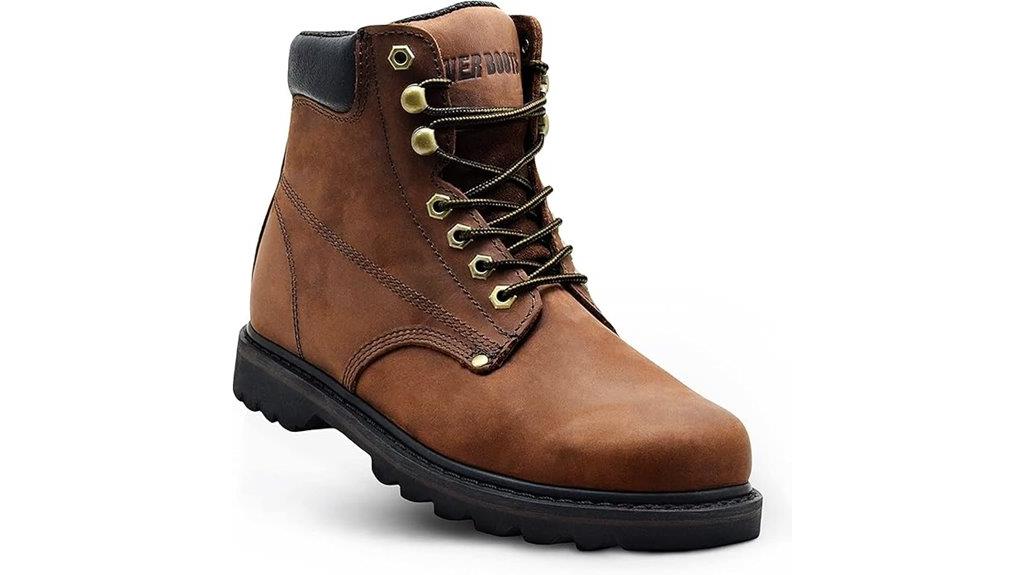 comfortable leather work boots