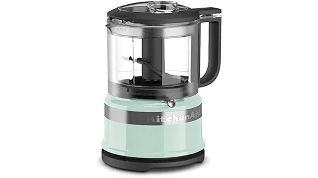 compact blue kitchen food chopper