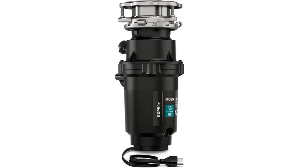 compact continuous feed garbage disposal