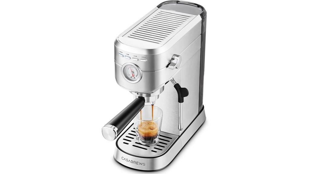 compact espresso machine frother