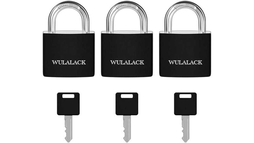 compact keyed aluminum padlocks