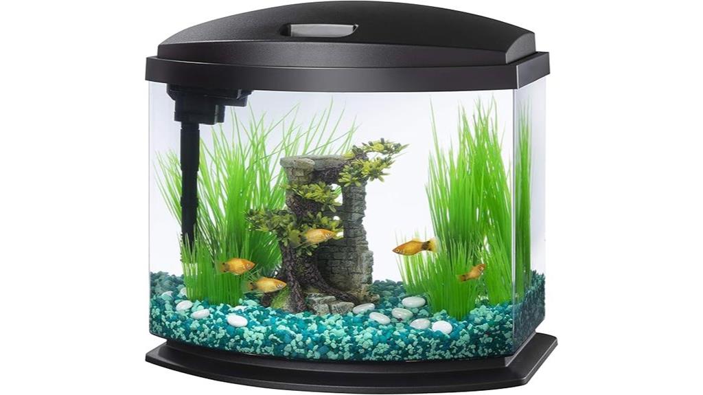 compact led lit aquarium kit