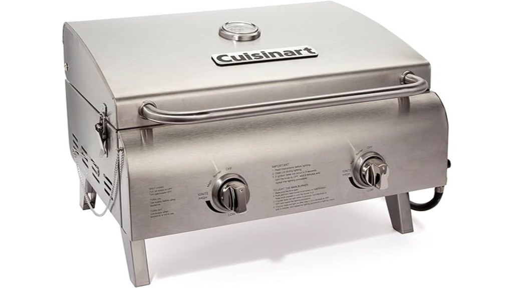 compact portable propane camping grill