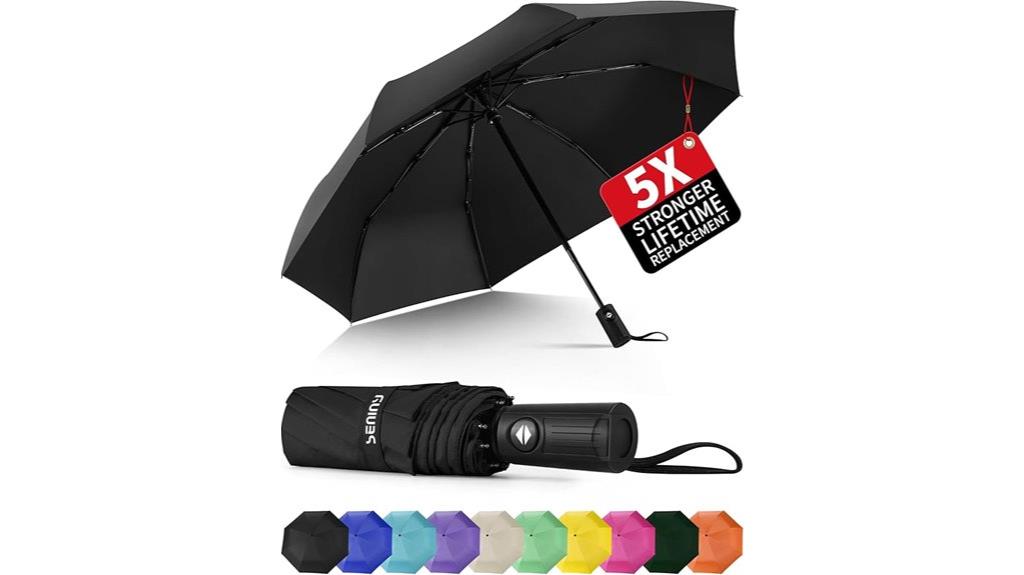 compact portable windproof travel umbrella
