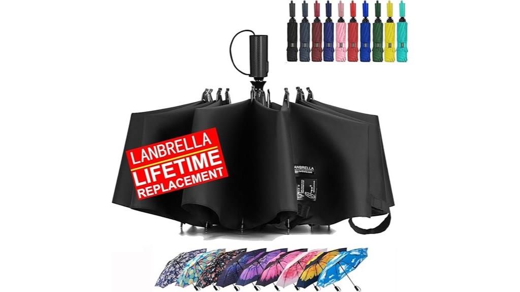 compact reverse auto windproof umbrella