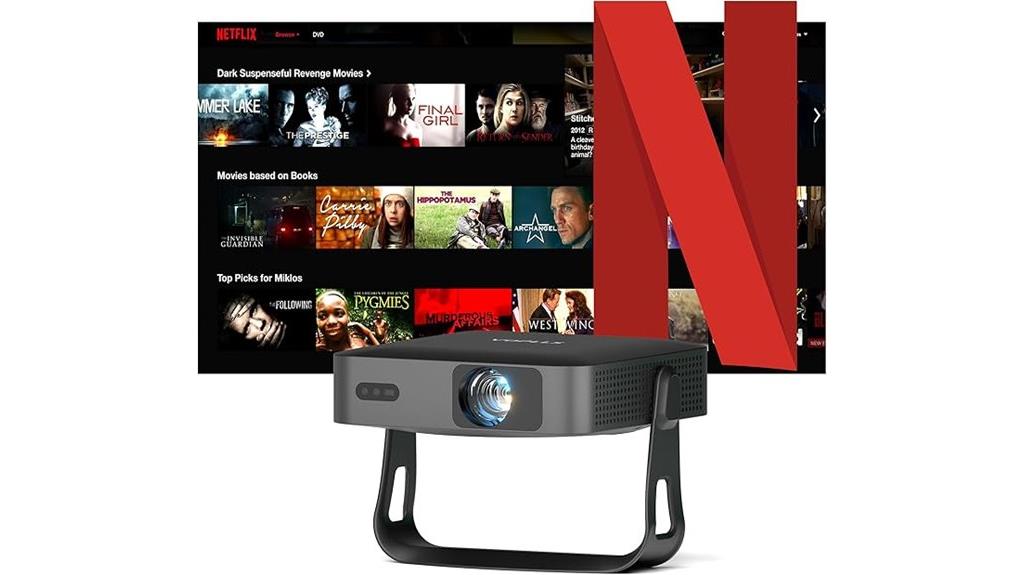 compact smart netflix capable portable projector