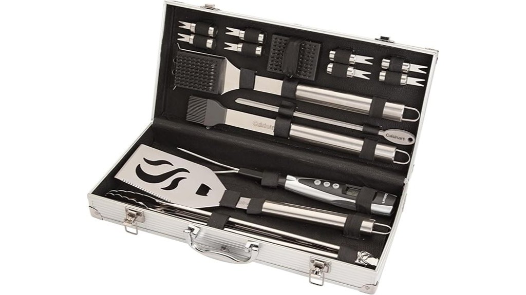 comprehensive bbq grilling tool set
