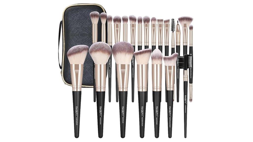 comprehensive makeup brush collection
