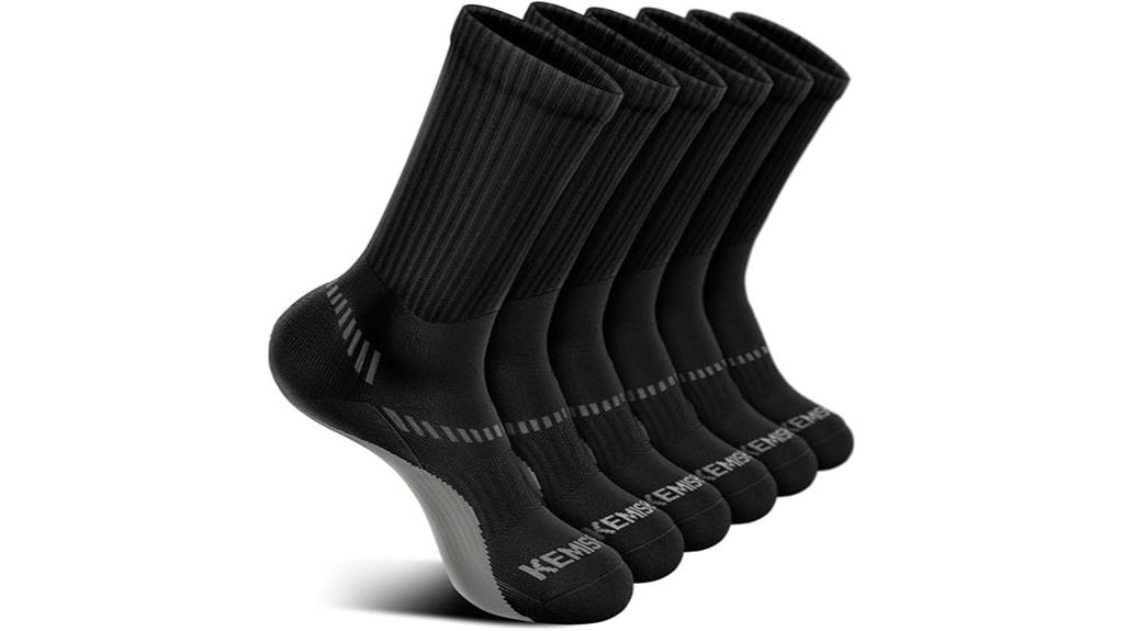 compression athletic crew socks