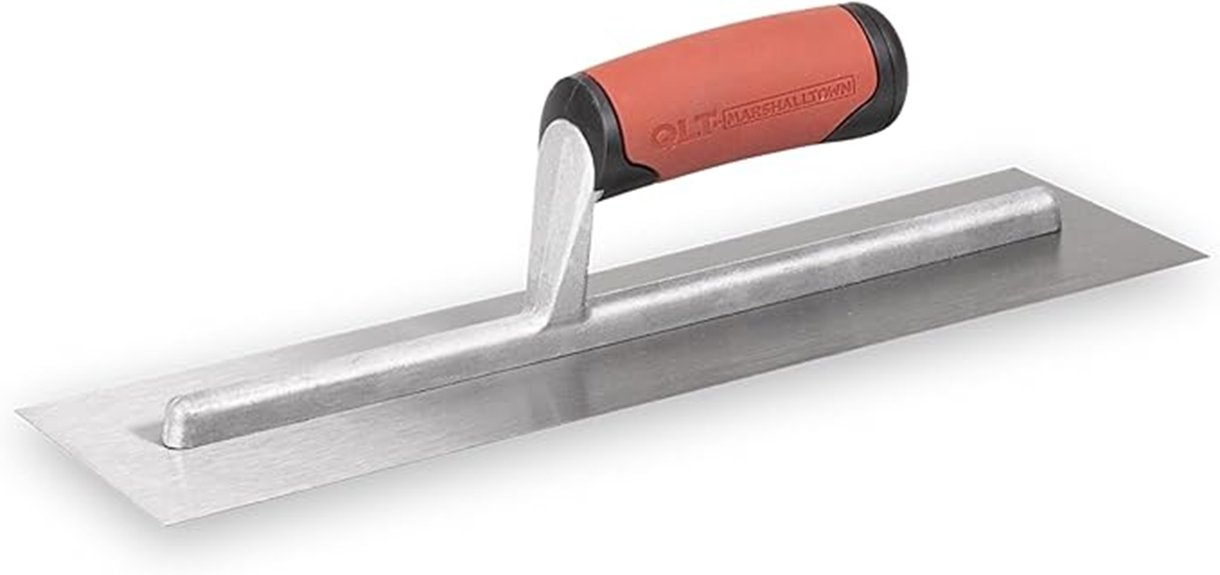 concrete finishing trowel with steel blade