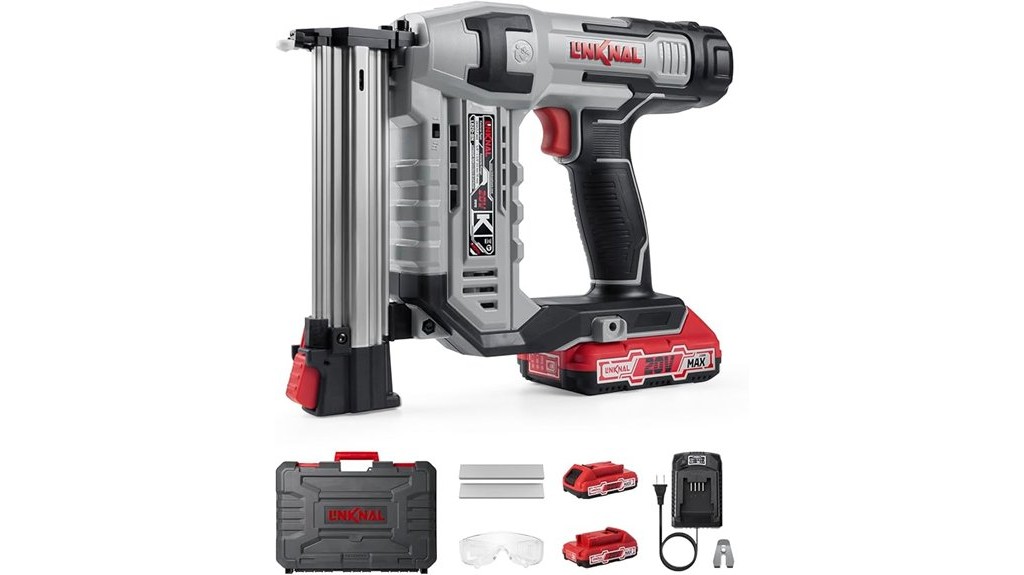 cordless brad nailer with accessories
