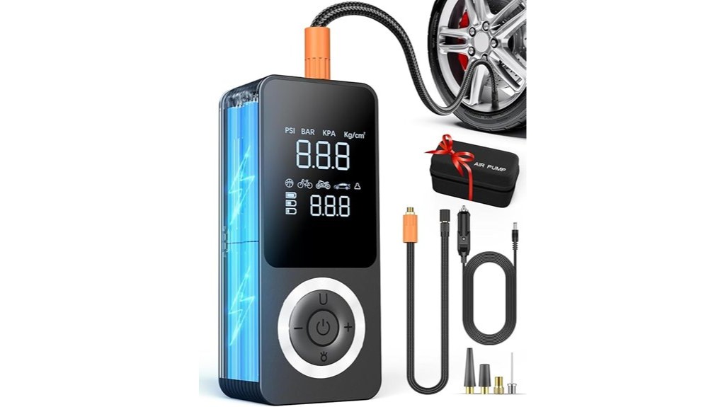 cordless portable tire air inflator