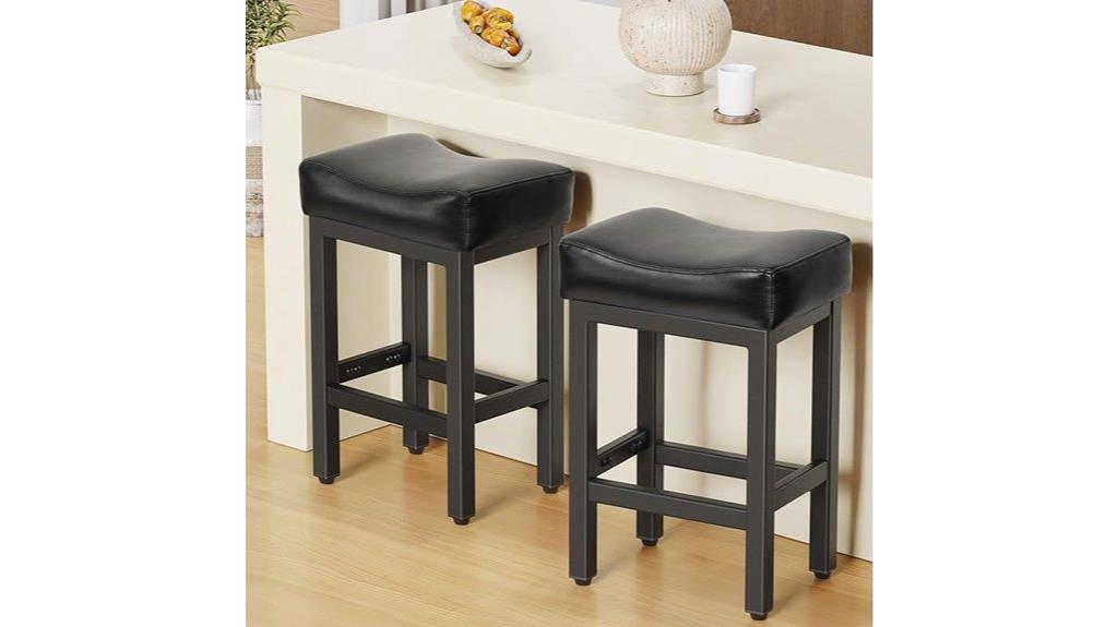 counter height black stools